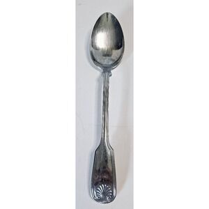 Reed & Barton Colonial Shell Serving Spoon 18/8 Stainless Steel